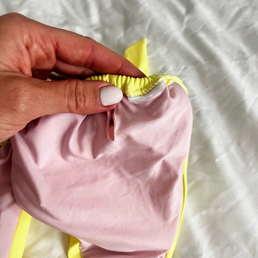 WORN ONCE Salero Swim Yellow Curtain Cheeky Bikini Bottom from Pacsun - Picture 8 of 8